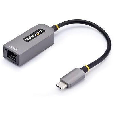 StarTech . com Adapter 2.5GbE USB-C naar Ethernet, NBASE-T NIC, USB 3.0 Type-C 2.5/1G multi-speed netwerk StarTech . com Adapter 2.5GbE USB-C naar Ethernet, NBASE-T NIC, USB 3.0 Type-C 2.5/1G multi-speed netwerk