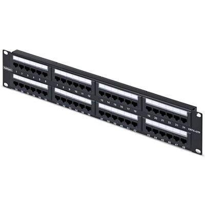 StarTech Cat6 Ethernet-patchpaneel 48 poorten 2U RJ45, UTP, 110 Punch-Down, Cat 6 voor netwerkserver rack StarTech Cat6 Ethernet-patchpaneel 48 poorten 2U RJ45, UTP, 110 Punch-Down, Cat 6 voor netwerkserver rack