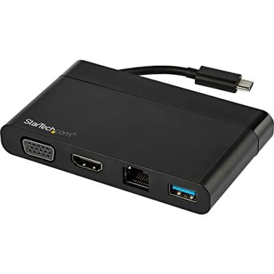 StarTech Digitale AV-adapter met HDMI- en VGA-video-uitgang, USB-A (DKT30CHVCM) StarTech Digitale AV-adapter met HDMI- en VGA-video-uitgang, USB-A (DKT30CHVCM)