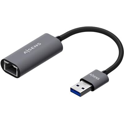AISENS A106-0708 USB 3.0 naar Gigabit Ethernet 10/100/1000 Mbps, grijs, 15 cm AISENS A106-0708 USB 3.0 naar Gigabit Ethernet 10/100/1000 Mbps, grijs, 15 cm