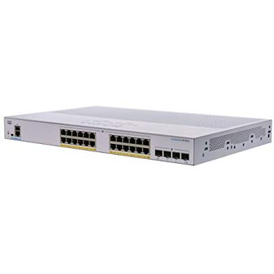 Cisco Systems Business CBS350-24P-4G Managed Switch 24 poorten GE PoE 4x 1G SFP Beperkte levenslange bescherming (CBS350-24P-4G) Cisco Systems Business CBS350-24P-4G Managed Switch 24 poorten GE PoE 4x 1G SFP Beperkte levenslange bescherming (CBS350-24P-4G)