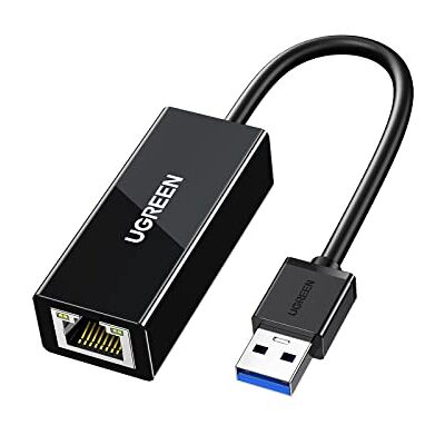 UGREEN Adapter USB 3.0 Ethernet Gigabit naar RJ45 1000Mbps LAN Compatibel met Switch Mi Box S Macbook Pro Air Plug Play Windows 11 10 8.1 MacOS zwart UGREEN Adapter USB 3.0 Ethernet Gigabit naar RJ45 1000Mbps LAN Compatibel met Switch Mi Box S Macbook Pro Air Plug Play Windows 11 10 8.1 MacOS zwart