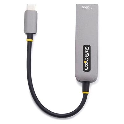 StarTech .com USB-C naar ethernet, NIC, 100 W PD Pass-Through, USB 3.0 Type-C 1Gbps Multi Speed netwerkadapter StarTech .com USB-C naar ethernet, NIC, 100 W PD Pass-Through, USB 3.0 Type-C 1Gbps Multi Speed netwerkadapter