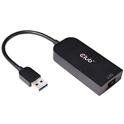 Club 3D USB 3.2 Gen1 adapter type A naar 2,5 gigabyte Ethernet St./BU zwart. Club 3D USB 3.2 Gen1 adapter type A naar 2,5 gigabyte Ethernet St./BU zwart.