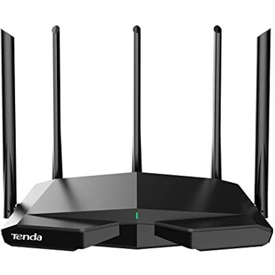 Tenda AX5700 Gigabit Tri-Band WiFi 6E Router (6 GHz: 2402 Mbps, 5 GHz: 2402 Mbps, 2,4 GHz: 861 Mbps) 5 antennes 6dBi CPU 1,7 GHz, ideaal voor AR/VR/Steam 4K/8K, WiFi 6 WiFi+ Repeater (RX27 Pro Tenda AX5700 Gigabit Tri-Band WiFi 6E Router (6 GHz: 2402 Mbps, 5 GHz: 2402 Mbps, 2,4 GHz: 861 Mbps) 5 antennes 6dBi CPU 1,7 GHz, ideaal voor AR/VR/Steam 4K/8K, WiFi 6 WiFi+ Repeater (RX27 Pro