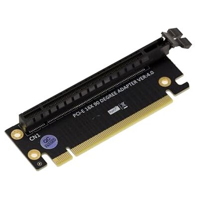 KALEA-INFORMATIQUE Riser adapter 2U hoogte 90° voor PCIe x16 sleuf compatibel PCIe 3.0 3.1 en 4.0 voor horizontale montage van een PCI Express-kaart x1 x2 x4 x8 x16 KALEA-INFORMATIQUE Riser adapter 2U hoogte 90° voor PCIe x16 sleuf compatibel PCIe 3.0 3.1 en 4.0 voor horizontale montage van een PCI Express-kaart x1 x2 x4 x8 x16