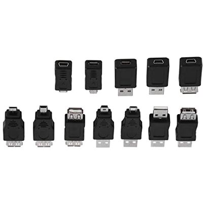 Bewinner USB2.0 adapter mannelijk/vrouwelijk, 12 stuks converter voor computer, tablet pc, mobiele telefoon Bewinner USB2.0 adapter mannelijk/vrouwelijk, 12 stuks converter voor computer, tablet pc, mobiele telefoon