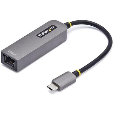 StarTech . com USB-C adapter 2.5GbE naar Ethernet, 100W PD Pass-Through, NBASE-T NIC, USB 3.0 Type-C 2.5 multi-speed netwerk StarTech . com USB-C adapter 2.5GbE naar Ethernet, 100W PD Pass-Through, NBASE-T NIC, USB 3.0 Type-C 2.5 multi-speed netwerk