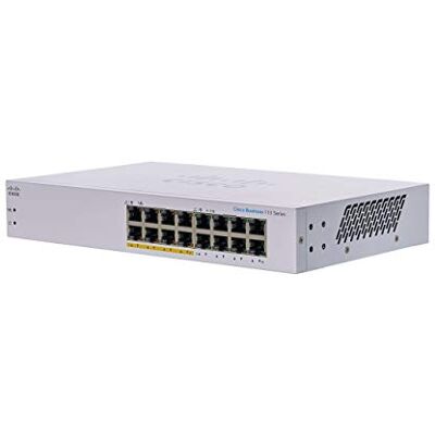 Cisco Systems CBS110-16PP-D Business niet-beheerbare switch 16 GE-poorten Gedeeltelijke PoE Levenslange beperkte garantie (CBS110-16PP-D) Cisco Systems CBS110-16PP-D Business niet-beheerbare switch 16 GE-poorten Gedeeltelijke PoE Levenslange beperkte garantie (CBS110-16PP-D)