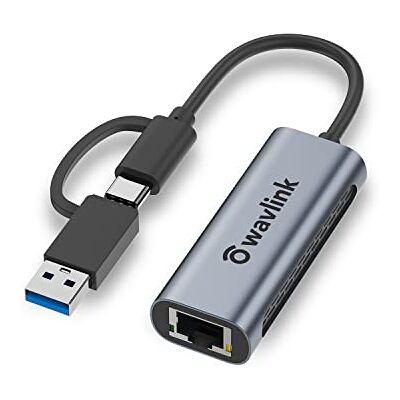 WAVLINK USB 3.0/USB C naar Ethernet 2,5 G, USB LAN met 2500 Mbps, Thunderbolt netwerkadapter voor Mac OS, Windows, Linux, DELL XPS, Surface Pro enz WAVLINK USB 3.0/USB C naar Ethernet 2,5 G, USB LAN met 2500 Mbps, Thunderbolt netwerkadapter voor Mac OS, Windows, Linux, DELL XPS, Surface Pro enz