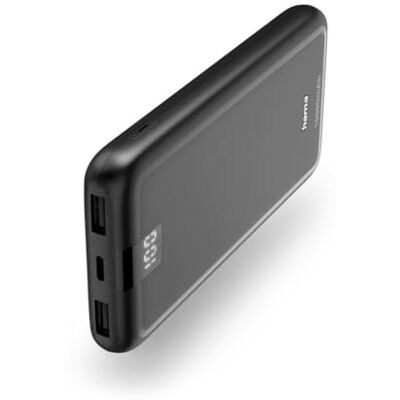 Hama Power Pack Performance 10 inch, 10.000 mAh, 3 uitgangen: USB-C, 2 USB-A, Ant. Hama Power Pack Performance 10 inch, 10.000 mAh, 3 uitgangen: USB-C, 2 USB-A, Ant.