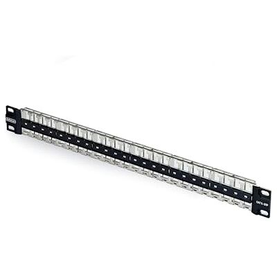 StarTech Keystone patchpaneel, 48 poorten, 1U, Cat6 patchpaneel, rack-gemonteerd voor RJ45 STP ethernet-netwerkstopcontacten StarTech Keystone patchpaneel, 48 poorten, 1U, Cat6 patchpaneel, rack-gemonteerd voor RJ45 STP ethernet-netwerkstopcontacten