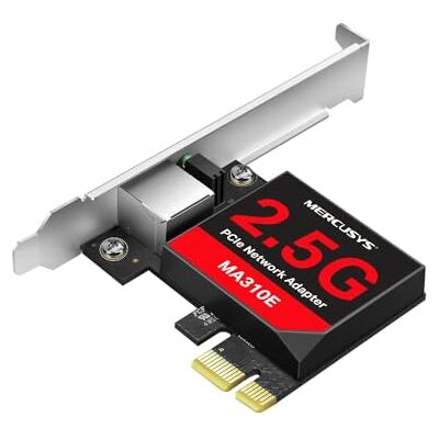 MERCUSYS TP-Link MA310E PCIe 2.5 Gigabit netwerkkaart, vaste pc-wifi-kaart PCIe-netwerkkaart. Koellichaam Interne installatie. Compatibel met Windows. MERCUSYS TP-Link MA310E PCIe 2.5 Gigabit netwerkkaart, vaste pc-wifi-kaart PCIe-netwerkkaart. Koellichaam Interne installatie. Compatibel met Windows.