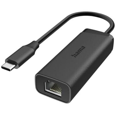 Hama Netwerkadapter USB C-stekker naar LAN/Ethernet bus 2,5 Gigabit Ethernet Hama Netwerkadapter USB C-stekker naar LAN/Ethernet bus 2,5 Gigabit Ethernet