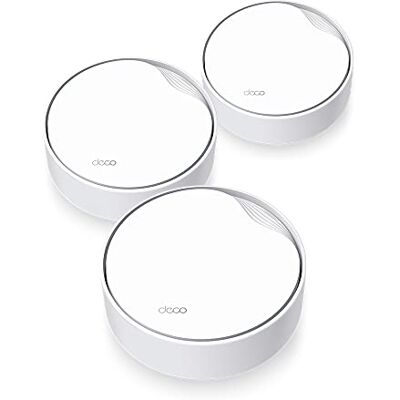 TP-Link AX3000 Whole Home Mesh Wi-Fi 6 System with PoE 574Mbps at 2.4GHz + 2402Mbps at 5GHz 4x Internal Antennas TP-Link AX3000 Whole Home Mesh Wi-Fi 6 System with PoE 574Mbps at 2.4GHz + 2402Mbps at 5GHz 4x Internal Antennas