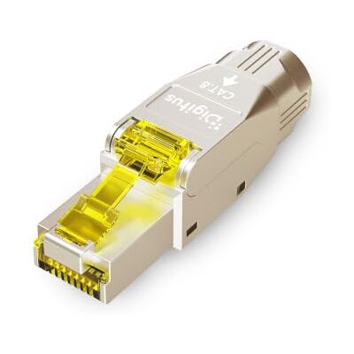 Digitus DN-93838 Cat 8.1 netwerkstekker 1 stuk 360° afscherming RJ45 veldstekker Cat-8.1 montage zonder gereedschap 2000 MHz 25/40GBase-T 40 Gbit/s AWG 26/7 naar AWG 22/1 Digitus DN-93838 Cat 8.1 netwerkstekker 1 stuk 360° afscherming RJ45 veldstekker Cat-8.1 montage zonder gereedschap 2000 MHz 25/40GBase-T 40 Gbit/s AWG 26/7 naar AWG 22/1