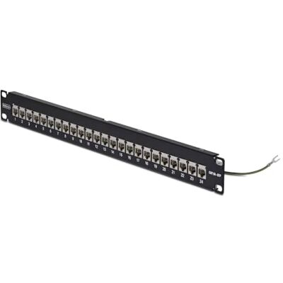 StarTech Patchpaneel met 24 poorten 1U met kabelmanagementbalk, afgeschermd Cat6a patchpaneel met RJ45 STP online koppelingen StarTech Patchpaneel met 24 poorten 1U met kabelmanagementbalk, afgeschermd Cat6a patchpaneel met RJ45 STP online koppelingen