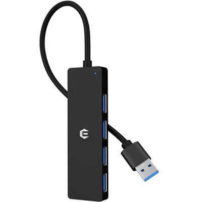 BIGBIG WON USB-hub, 5 Gbps USB 3.0 dockingstation, ultradunne draagbare datahub, 4-in-1 USB-hub met 4 USB 3.0-poorten, compatibel met Windows, macOS, Linux, Chrome OS BIGBIG WON USB-hub, 5 Gbps USB 3.0 dockingstation, ultradunne draagbare datahub, 4-in-1 USB-hub met 4 USB 3.0-poorten, compatibel met Windows, macOS, Linux, Chrome OS