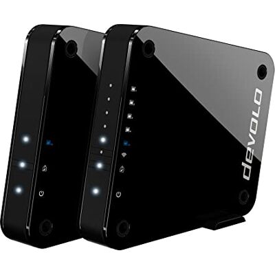 Devolo Giga Gate WLAN-adapter Bridge Single (2 GBIT/S, 1 x Gigabit High Speed Port, 4 x Fast Ethernet-poorten, 5 GHz verbindingsband, afkomstig van AES-encryptie, multimedia-ervaring, zwart Devolo Giga Gate WLAN-adapter Bridge Single (2 GBIT/S, 1 x Gigabit High Speed Port, 4 x Fast Ethernet-poorten, 5 GHz verbindingsband, afkomstig van AES-encryptie, multimedia-ervaring, zwart