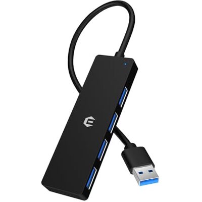 BIGBIG WON USB-hub, 5 Gbps USB 3.0 dockingstation, ultradunne draagbare datahub, 4-in-1 USB-hub met 4 USB 3.0-poorten, compatibel met Windows, macOS, Linux, Chrome OS BIGBIG WON USB-hub, 5 Gbps USB 3.0 dockingstation, ultradunne draagbare datahub, 4-in-1 USB-hub met 4 USB 3.0-poorten, compatibel met Windows, macOS, Linux, Chrome OS