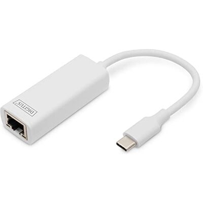 Digitus Gigabit Ethernet USB 3.0 type C adapter 10/100/1000Mbps compatibel MacBook Chipset RTL8153 Digitus Gigabit Ethernet USB 3.0 type C adapter 10/100/1000Mbps compatibel MacBook Chipset RTL8153