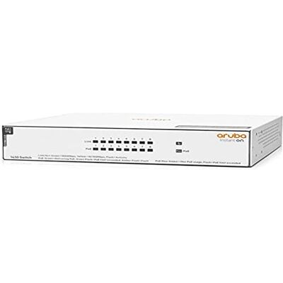 HP Enterprise Aruba Instant on 1430 8G PoE+ (64W) Switch RM HP Enterprise Aruba Instant on 1430 8G PoE+ (64W) Switch RM