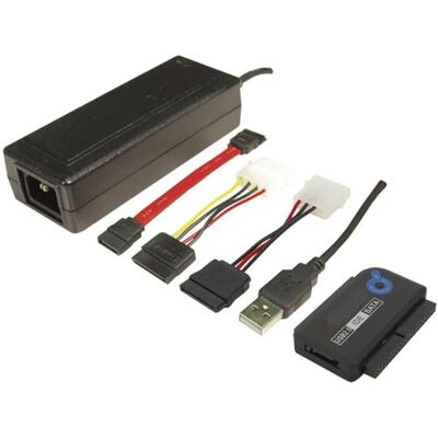 Logilink AU0006C USB 2.0 naar IDE/SATA adapter, meerkleurig Logilink AU0006C USB 2.0 naar IDE/SATA adapter, meerkleurig