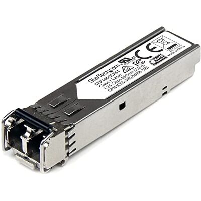 StarTech .com SFP 1000Base-SX Gigabit glasvezel transceiver module MSA conform Multimode 550m (SFP1000SXST) StarTech .com SFP 1000Base-SX Gigabit glasvezel transceiver module MSA conform Multimode 550m (SFP1000SXST)