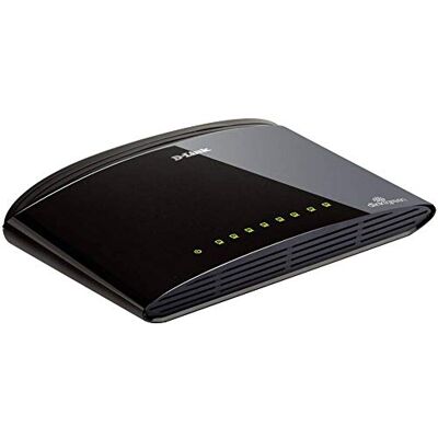 D-Link DES-1008D schakelaar met 8 Ethernet-poorten van 10/100 Mbit/s, ideaal voor het delen van verbindingen en kleine/thuiskantoor D-Link DES-1008D schakelaar met 8 Ethernet-poorten van 10/100 Mbit/s, ideaal voor het delen van verbindingen en kleine/thuiskantoor