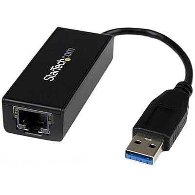 StarTech USB 3.0 naar Gigabit Ethernet-adapter NIC netwerkkaart, 10/100/1000 Mbps, ASIX chipset, busvoeding, dongle StarTech USB 3.0 naar Gigabit Ethernet-adapter NIC netwerkkaart, 10/100/1000 Mbps, ASIX chipset, busvoeding, dongle