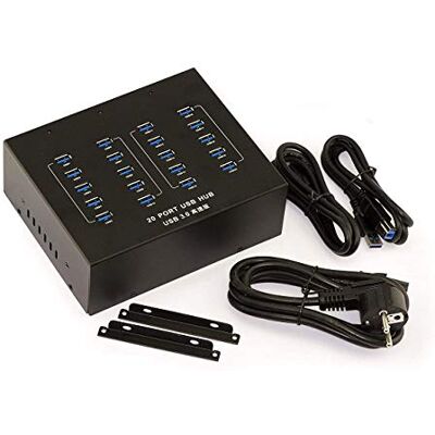 KALEA-INFORMATIQUE KALEA INFORMATIQUE © Industriële HUB / USB 3 laadstation met 20 poorten (USB 3.0 Superspeed 5GB) met 20A voeding Opklapbaar of rackbaar Industriële productlijn KALEA-INFORMATIQUE KALEA INFORMATIQUE © Industriële HUB / USB 3 laadstation met 20 poorten (USB 3.0 Superspeed 5GB) met 20A voeding Opklapbaar of rackbaar Industriële productlijn