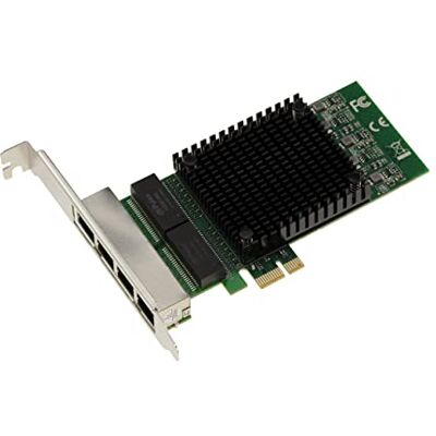 KALEA-INFORMATIQUE PCIe x1 4-poorts RJ45 Quad LAN GIGABIT ethernet 10 100 1000 1G netwerkkaart met Intel 82571 chipset KALEA-INFORMATIQUE PCIe x1 4-poorts RJ45 Quad LAN GIGABIT ethernet 10 100 1000 1G netwerkkaart met Intel 82571 chipset