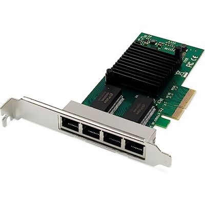 Digitus Netwerkkaart Gigabit Ethernet server 4 poorten RJ45 NIC Intel I350 halogeenvrij 10/100/1000 Mbps Digitus Netwerkkaart Gigabit Ethernet server 4 poorten RJ45 NIC Intel I350 halogeenvrij 10/100/1000 Mbps