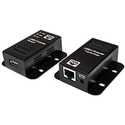 Logilink ua0267 USB 2.0 Cat.5 Extender tot 50 m met 4 poorten, PoE zwart Logilink ua0267 USB 2.0 Cat.5 Extender tot 50 m met 4 poorten, PoE zwart