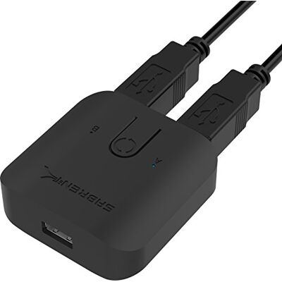 SABRENT USB 2.0 deelschakelaar voor meerdere computers en randapparatuur. LED-apparaatindicatoren (USB-SW20) SABRENT USB 2.0 deelschakelaar voor meerdere computers en randapparatuur. LED-apparaatindicatoren (USB-SW20)