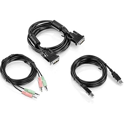 TRENDnet TK-CD10 Kvm-kabel, 3 m, zwart, 3 m, FM-kabel (USB, USB, DVI-I, zwart, 3 m, 500 g) TRENDnet TK-CD10 Kvm-kabel, 3 m, zwart, 3 m, FM-kabel (USB, USB, DVI-I, zwart, 3 m, 500 g)
