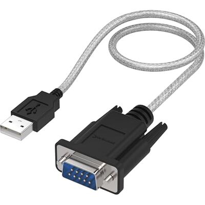 SABRENT USB naar seriële adapter (30 cm) USB naar RS232 seriële kabel DB-9 (9 pin) voor Windows, Mac OS, Linux (SBT-USC1K) SABRENT USB naar seriële adapter (30 cm) USB naar RS232 seriële kabel DB-9 (9 pin) voor Windows, Mac OS, Linux (SBT-USC1K)