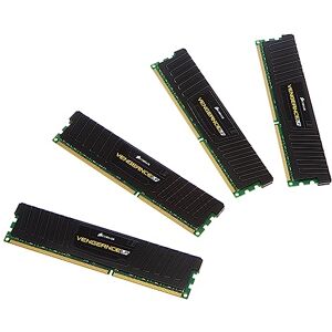 Corsair CML32GX3M4A1600C10 Vengeance Low Profile, 32 GB (4 x 8 GB) DDR3 1600 MHz CL10 XMP Performance Desktop Memory, Zwart Corsair CML32GX3M4A1600C10 Vengeance Low Profile, 32 GB (4 x 8 GB) DDR3 1600 MHz CL10 XMP Performance Desktop Memory, Zwart