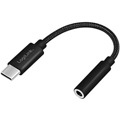 Logilink UA0398 USB type C adapterkabel op 3,5 mm jack (mannelijk/vrouwelijk) lengte 13 cm Logilink UA0398 USB type C adapterkabel op 3,5 mm jack (mannelijk/vrouwelijk) lengte 13 cm