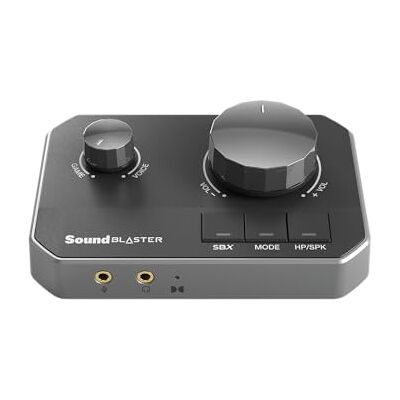 Creative Sound Blaster G8 Hi-Res USB Gaming DAC met dubbele USB-audiomix en volledig aanpasbare Acoustic Engine en 10-bands equalizer. Creative Sound Blaster G8 Hi-Res USB Gaming DAC met dubbele USB-audiomix en volledig aanpasbare Acoustic Engine en 10-bands equalizer.