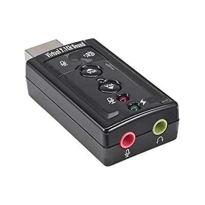 InLine 33051C USB-geluidskaart met virtueel 7.1 surround sound InLine 33051C USB-geluidskaart met virtueel 7.1 surround sound