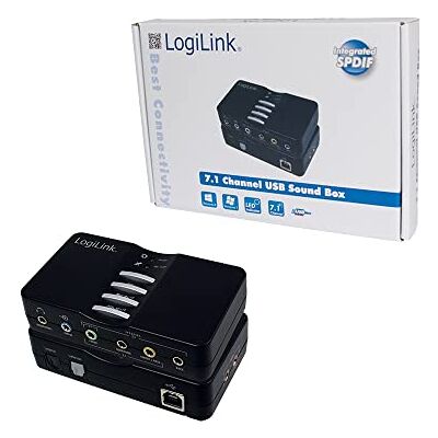 Logilink UA0099 USB 7.1 geluidskaart, zwart Logilink UA0099 USB 7.1 geluidskaart, zwart