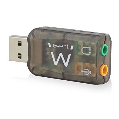 Ewent ew3751 externe audiokaart, zwart Ewent ew3751 externe audiokaart, zwart