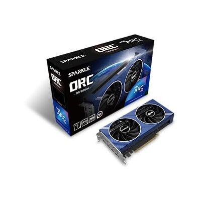 Sparkle Intel Arc A750 ORC OC Edition DDR6 HDMI 2200 MHz 8 GB Dual Fan grafische kaart blauw Sparkle Intel Arc A750 ORC OC Edition DDR6 HDMI 2200 MHz 8 GB Dual Fan grafische kaart blauw