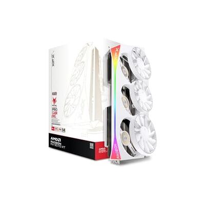 Pine XFX Mercury AMD Radeon RX 9070XT OC White Magnetic Air Edition met RGB 16GB GDDR6 HDMI 3xDP, AMD RDNA™ 4 (RX-97TMARGW9) Pine XFX Mercury AMD Radeon RX 9070XT OC White Magnetic Air Edition met RGB 16GB GDDR6 HDMI 3xDP, AMD RDNA™ 4 (RX-97TMARGW9)