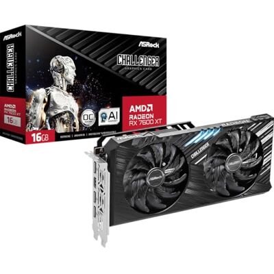 ASRock RX 7600XT Challenger 16 GB OC grafische kaart 12 GB GDDR6, 2 x HDMI, 2 x DP ASRock RX 7600XT Challenger 16 GB OC grafische kaart 12 GB GDDR6, 2 x HDMI, 2 x DP