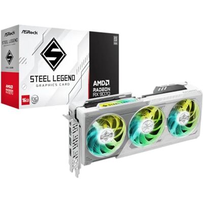 ASRock VGA RX9070 SL 16GB, AMD, RX9070, 16GB, GDDR6, 256BIT, 2HDMI + 2DP (3 ventilatoren) ASRock VGA RX9070 SL 16GB, AMD, RX9070, 16GB, GDDR6, 256BIT, 2HDMI + 2DP (3 ventilatoren)
