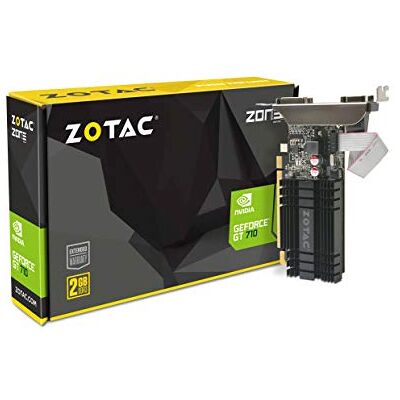 ZOTAC GeForce GT 710 Zone grafische kaart (NVIDIA GT 710, 2 GB DDR3, 64 bit, 954 MHz basissnelheid, 1,6 GHz, DVI-D, HDMI, VGA, passieve koeling) ZOTAC GeForce GT 710 Zone grafische kaart (NVIDIA GT 710, 2 GB DDR3, 64 bit, 954 MHz basissnelheid, 1,6 GHz, DVI-D, HDMI, VGA, passieve koeling)