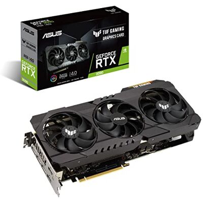 Asus TUF Gaming NVIDIA GeForce RTX 3090 OC Edition grafische kaart PCIe 4.0, 24 GB GDDR6X, HDMI 2.1, DisplayPort 1.4a, Dual Ball Fan Lagers, Militair Grade Certificering, GPU Tweak II Asus TUF Gaming NVIDIA GeForce RTX 3090 OC Edition grafische kaart PCIe 4.0, 24 GB GDDR6X, HDMI 2.1, DisplayPort 1.4a, Dual Ball Fan Lagers, Militair Grade Certificering, GPU Tweak II