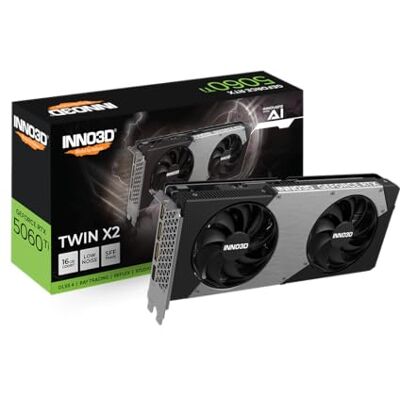 Inno3D GeForce RTX 5060 Ti Twin X2 16GB GDDR7 Reflex 2 RTX AI DLSS4 Inno3D GeForce RTX 5060 Ti Twin X2 16GB GDDR7 Reflex 2 RTX AI DLSS4